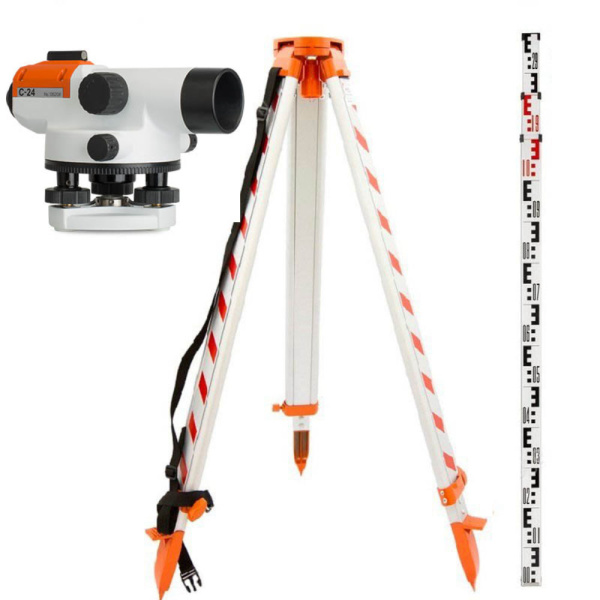 Комплект оптический нивелир RGK C-28 + штатив S6-N + рейка RGK TS-7 купить по низкой цене | МАКСПРОФИТ