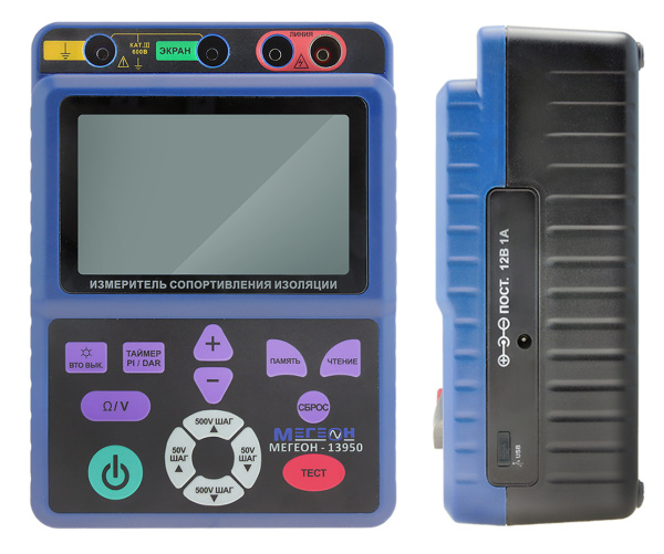 Измеритель сопротивления изоляции (мегаомметр) МЕГЕОН 13950 купить по низкой цене | МАКСПРОФИТ